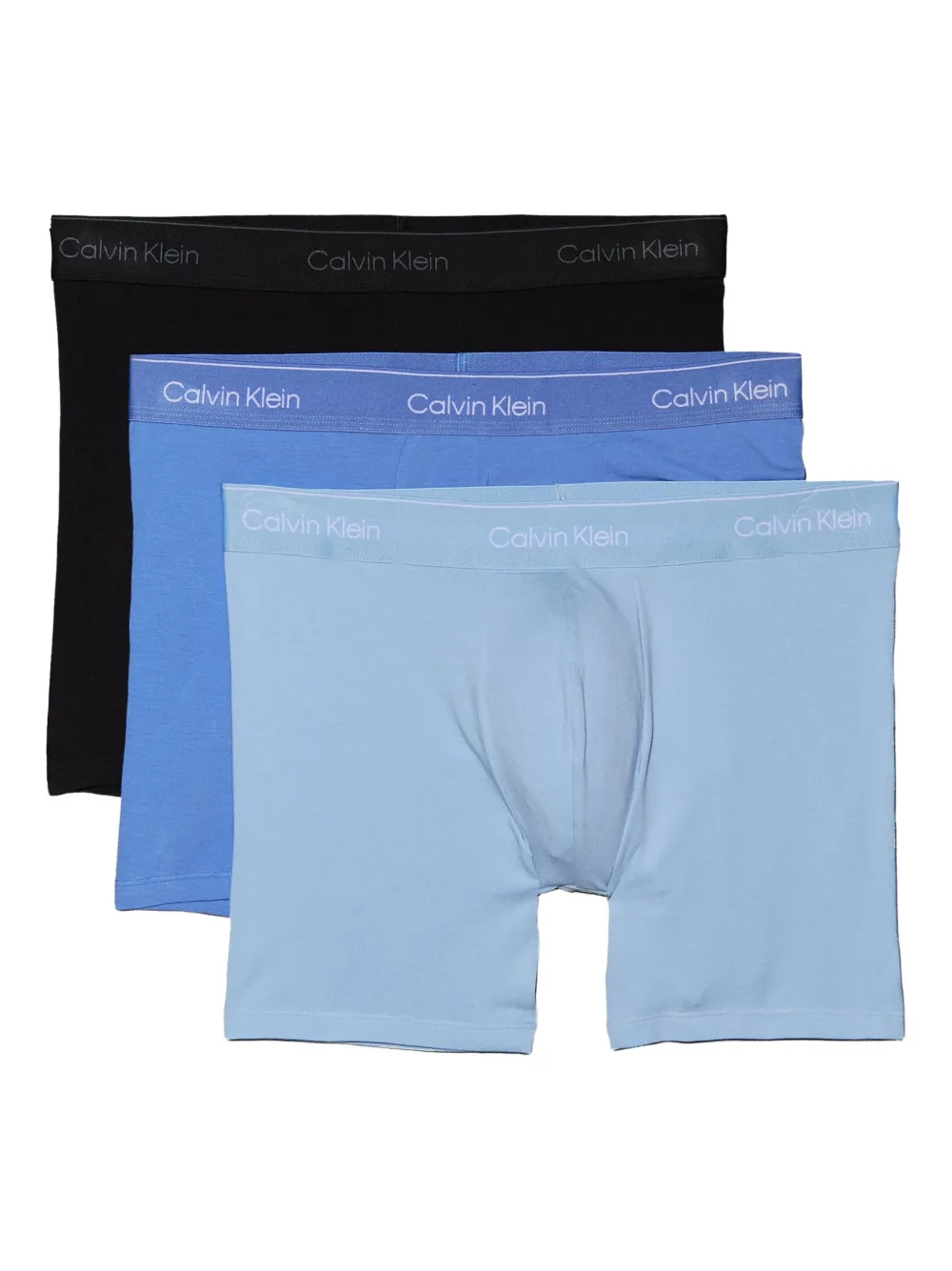 Calvin Klein Underwear logo waistband boxers (pack of three) – Black Calvin Klein Underwear logo waistband boxers (pack of three) – Black