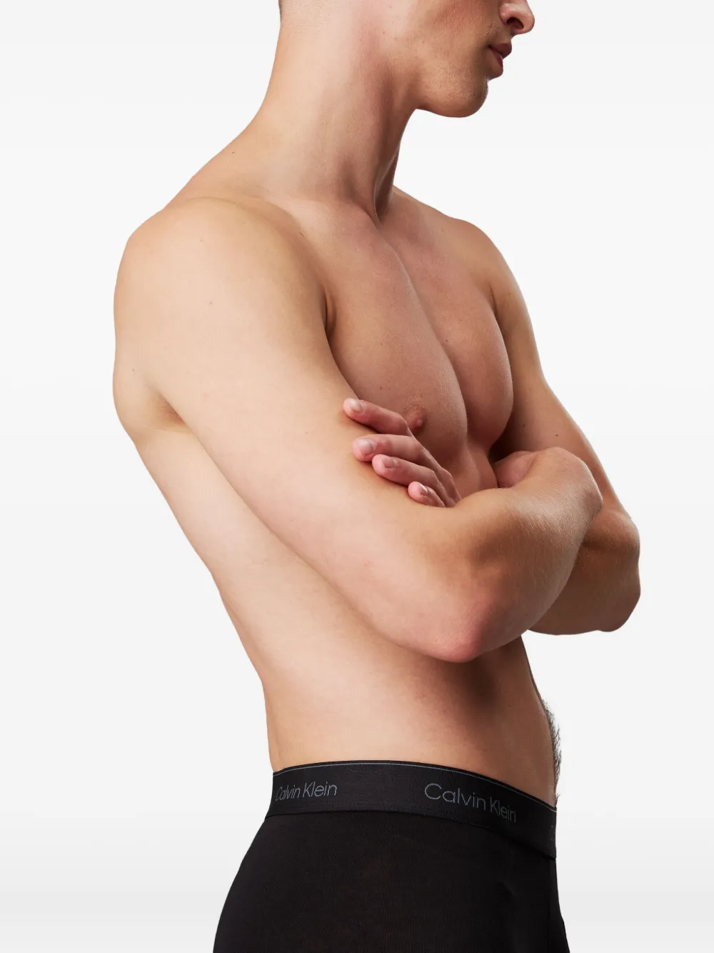 Calvin Klein Underwear Drie boxershorts met logoprint Zwart