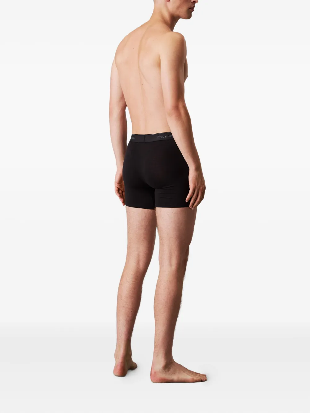 Calvin Klein Underwear Drie boxershorts met logoprint Zwart