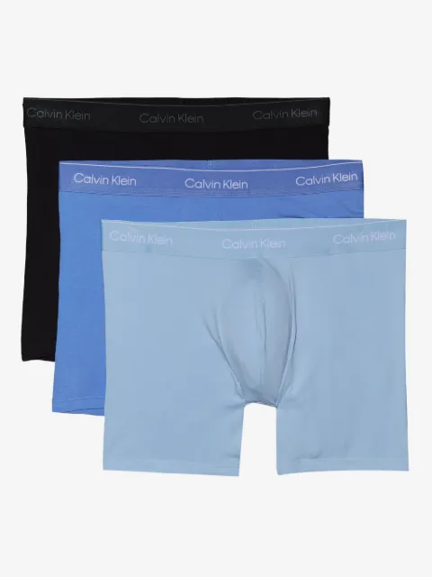 Calvin Klein Underwear Kit 3 cuecas boxer com logo no cós