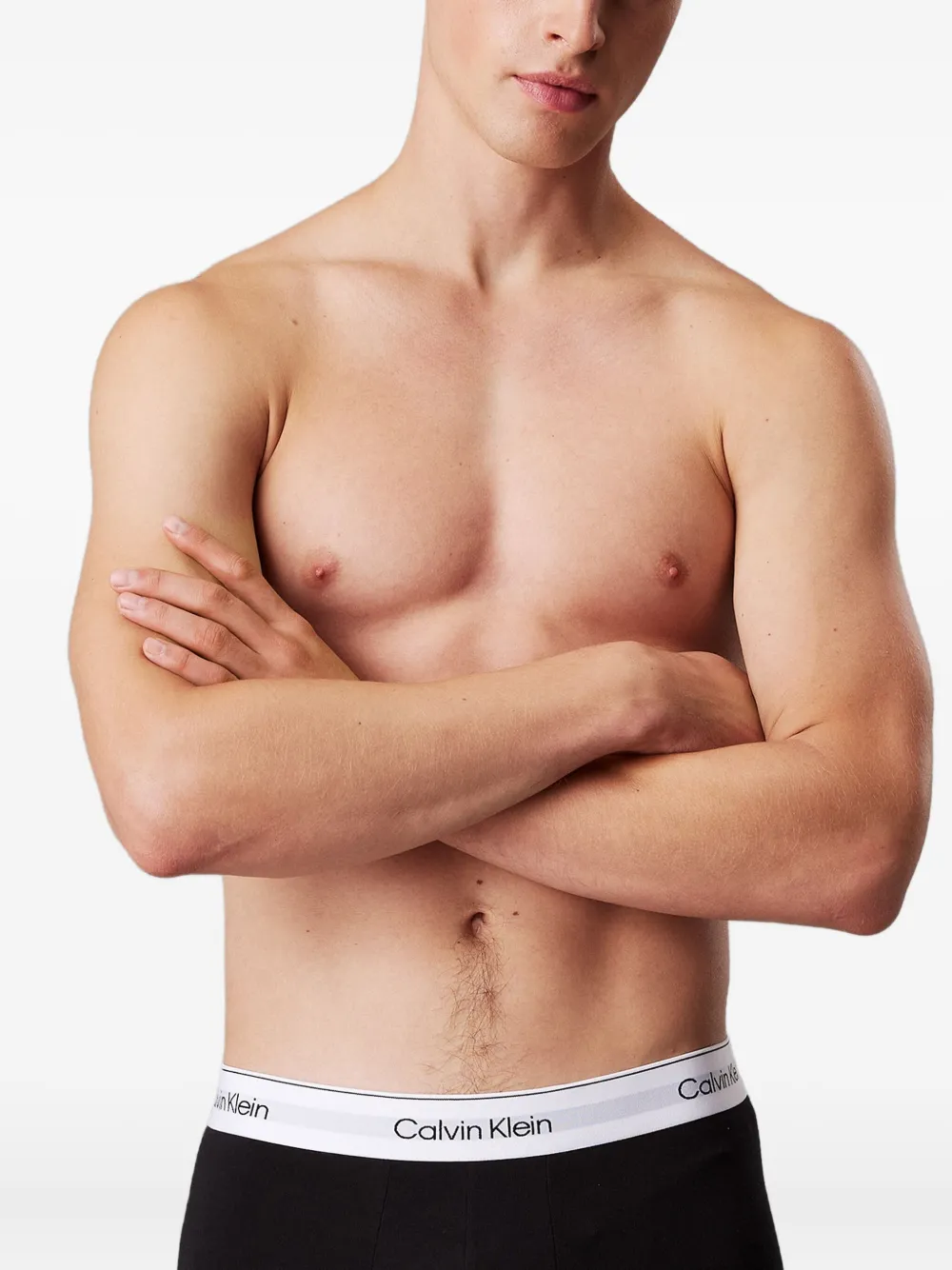 Calvin Klein Underwear Drie boxershorts met logoband Zwart