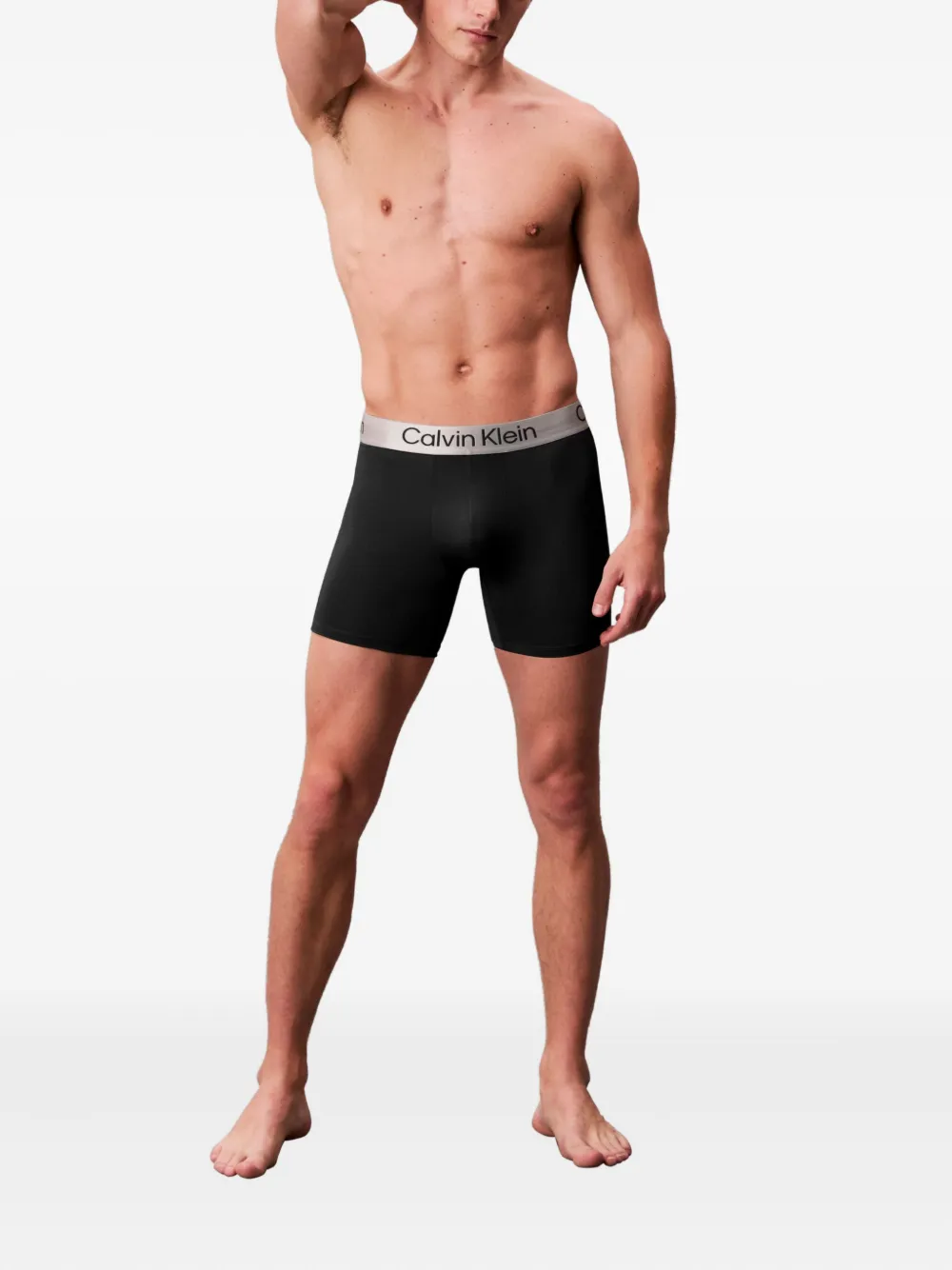 Calvin Klein Logo-waistband Boxers (pack Of Three) In Black