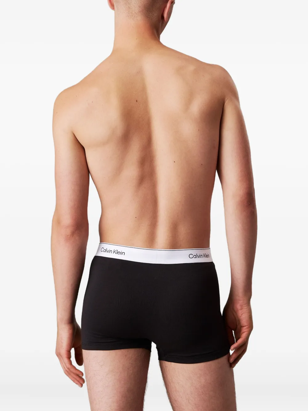 Calvin Klein Underwear Drie boxershorts met logoband Zwart