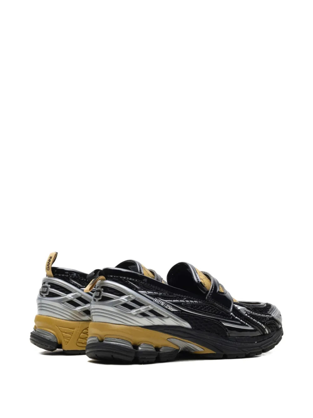 New Balance x Ganni 1906L snake-print sneakers Zwart