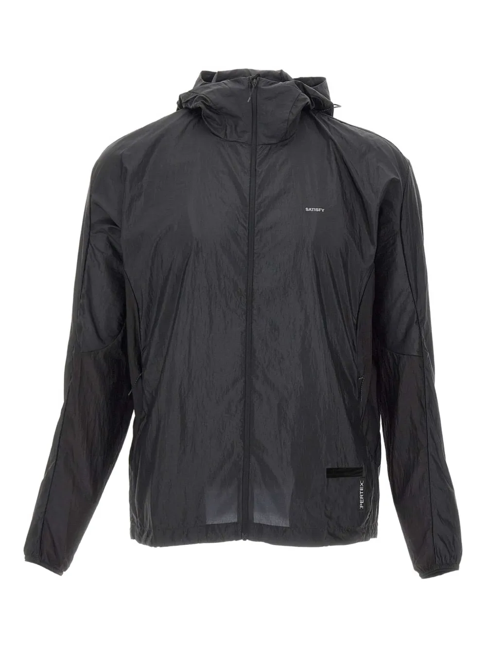 Satisfy Pertex Diamond Fuse Windbreaker logo-print jacket | Black | Image 1