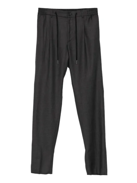 Tagliatore drawstring pleated trousers