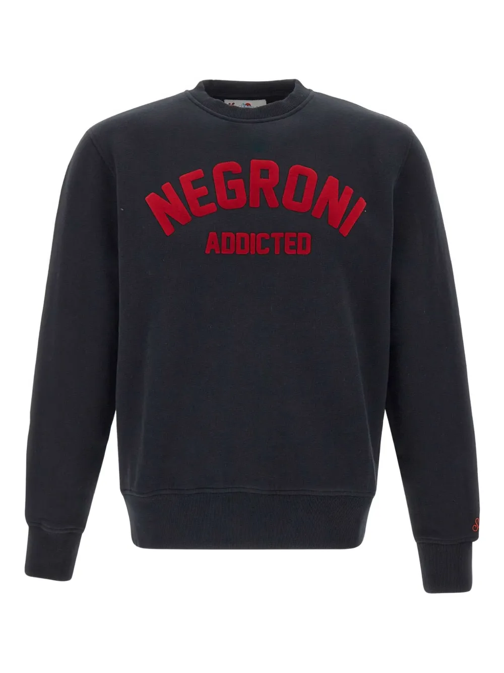 Mc2 Saint Barth Soho Negroni Crew-neck Sweatear In Black