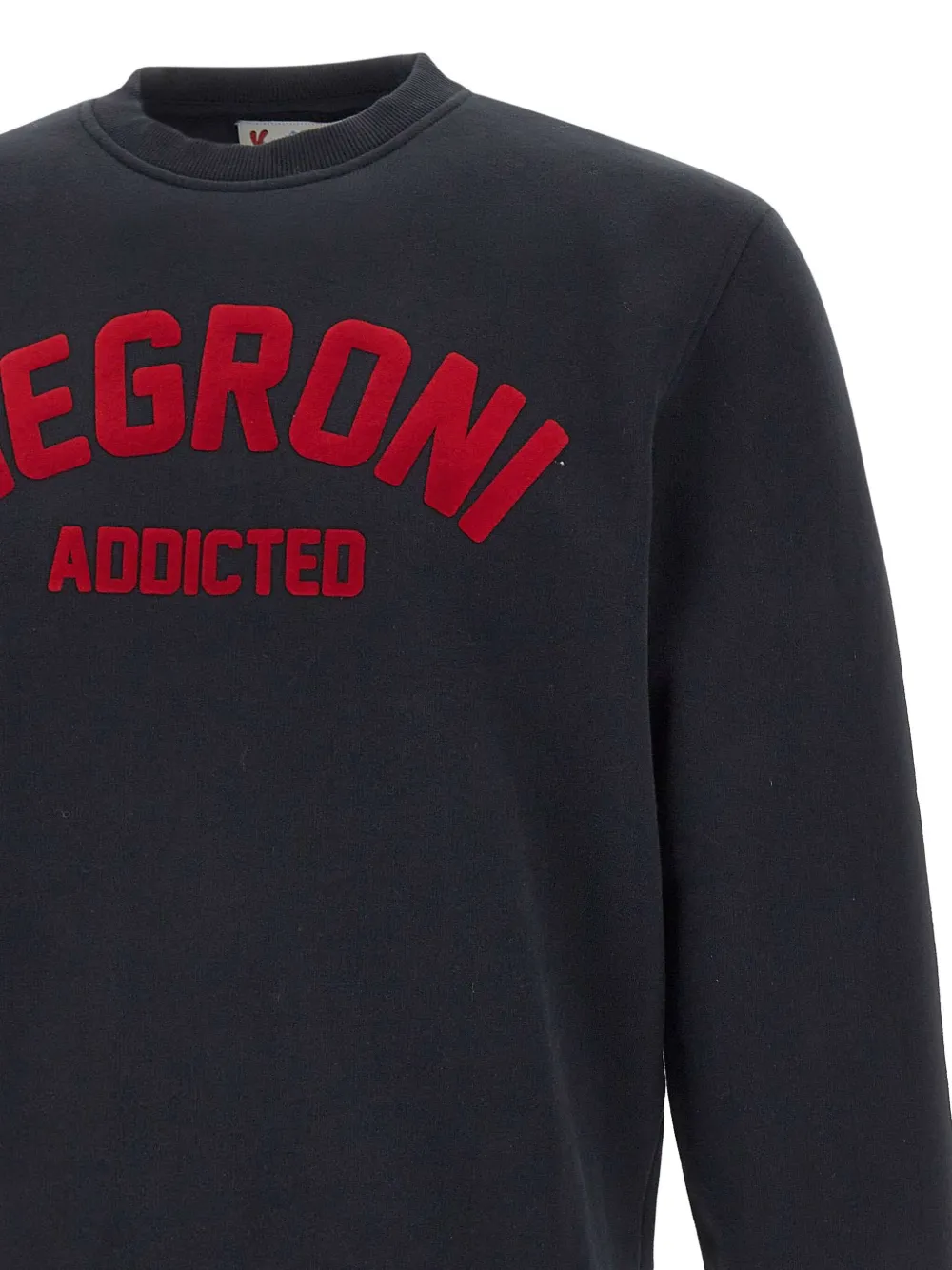 Mc2 Saint Barth Soho Negroni Crew-neck Sweatear In Black