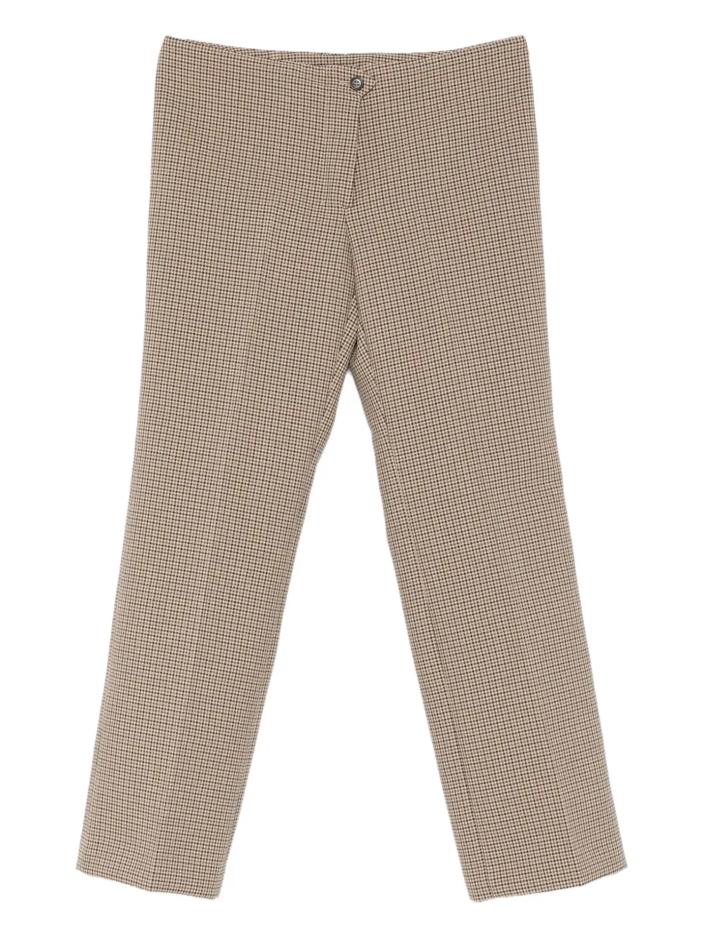Nº21 button-fastening checked trousers | Neutrals | Image 1