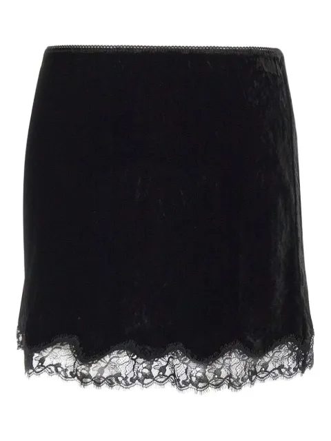 Rixo Kornelia lace-trim skirt