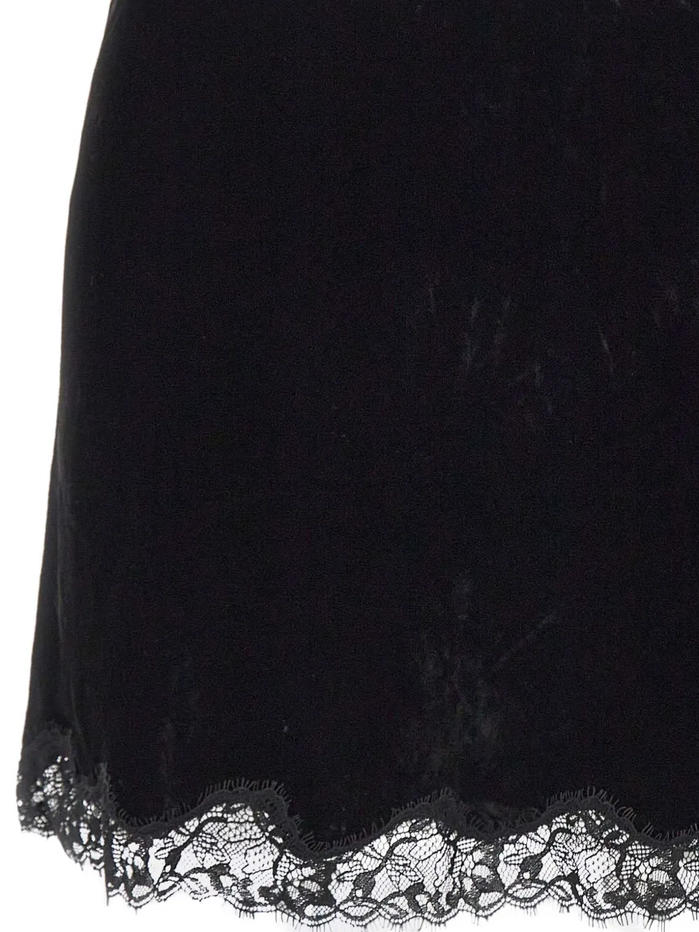 Rixo Kornelia rok met kanten afwerking Zwart