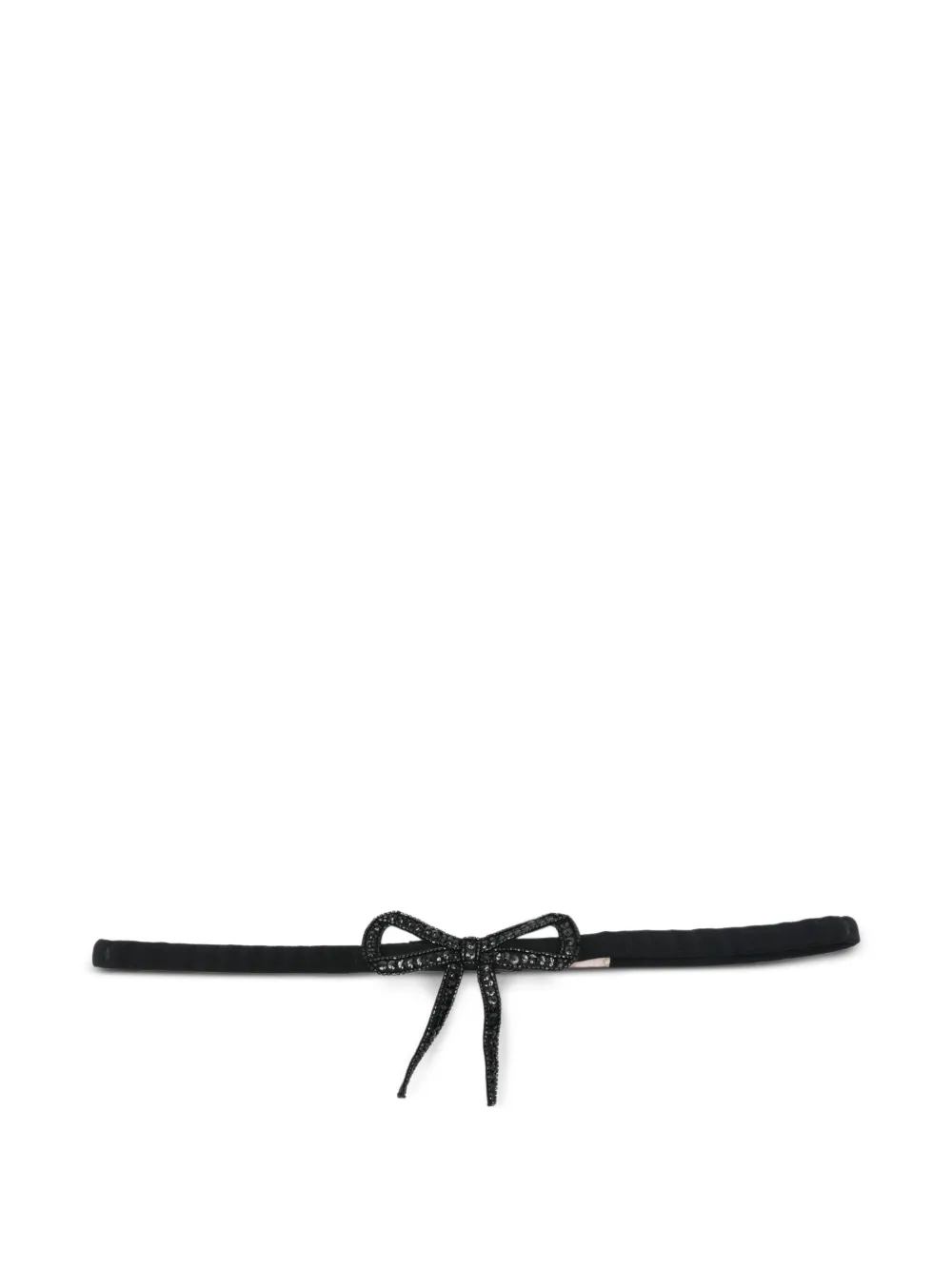 N°21 Bow Embellished Belt In Black
