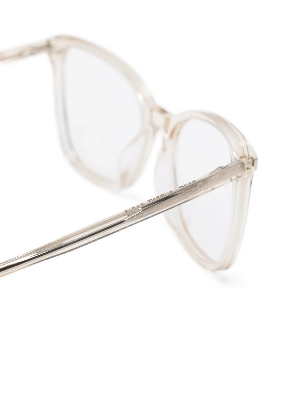 Saint Laurent Eyewear Bril met rechthoekig montuur Wit