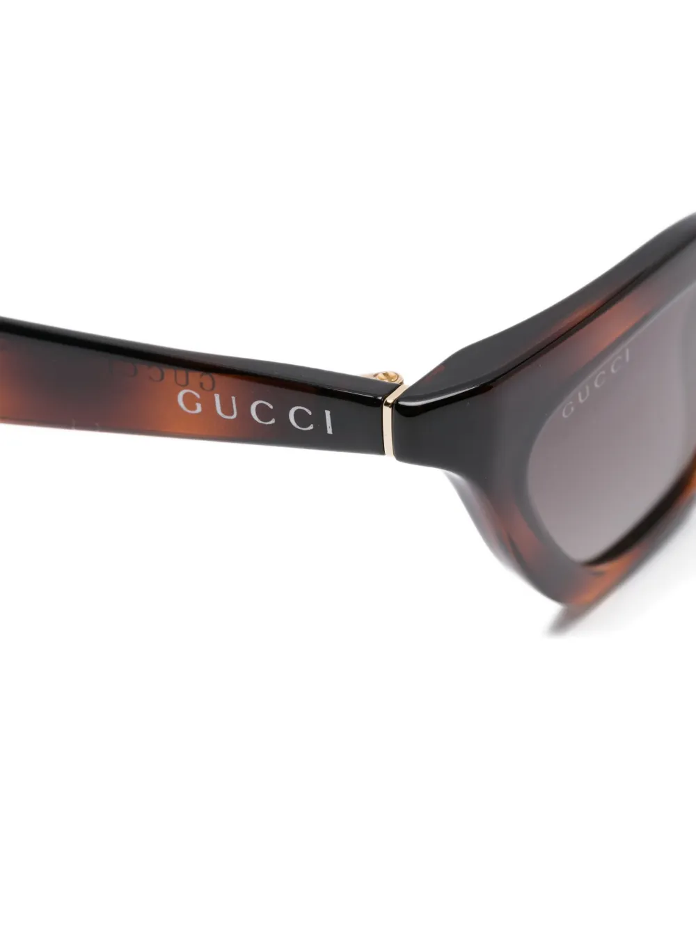 Gucci Eyewear Zonnebril met cat-eye montuur Bruin