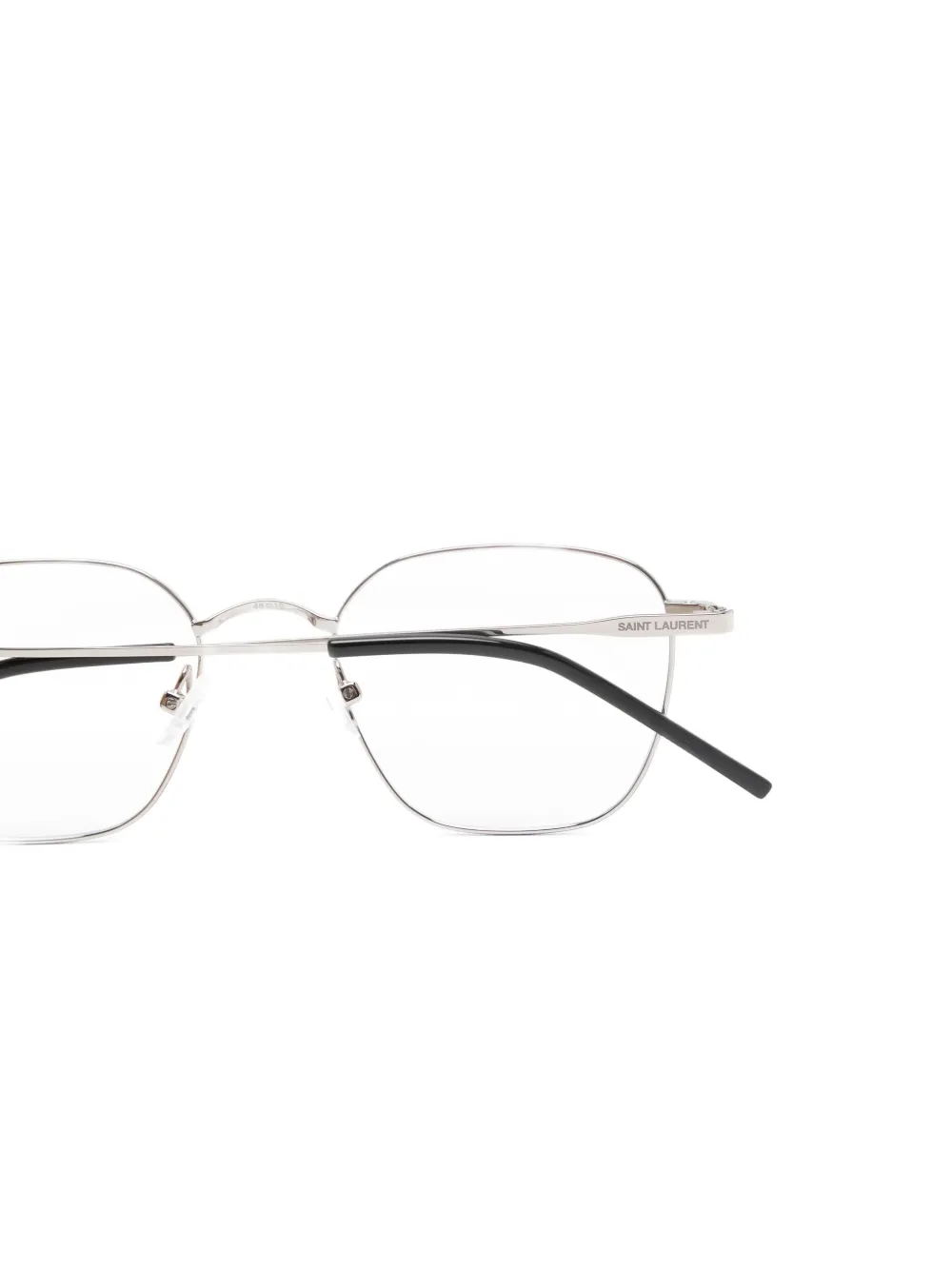 Saint Laurent Eyewear Bril met geometrisch montuur Zilver