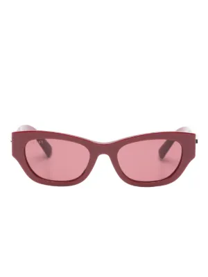 Gucci Eyewear オーバルフレーム サングラス | ピンク | FARFETCH JP