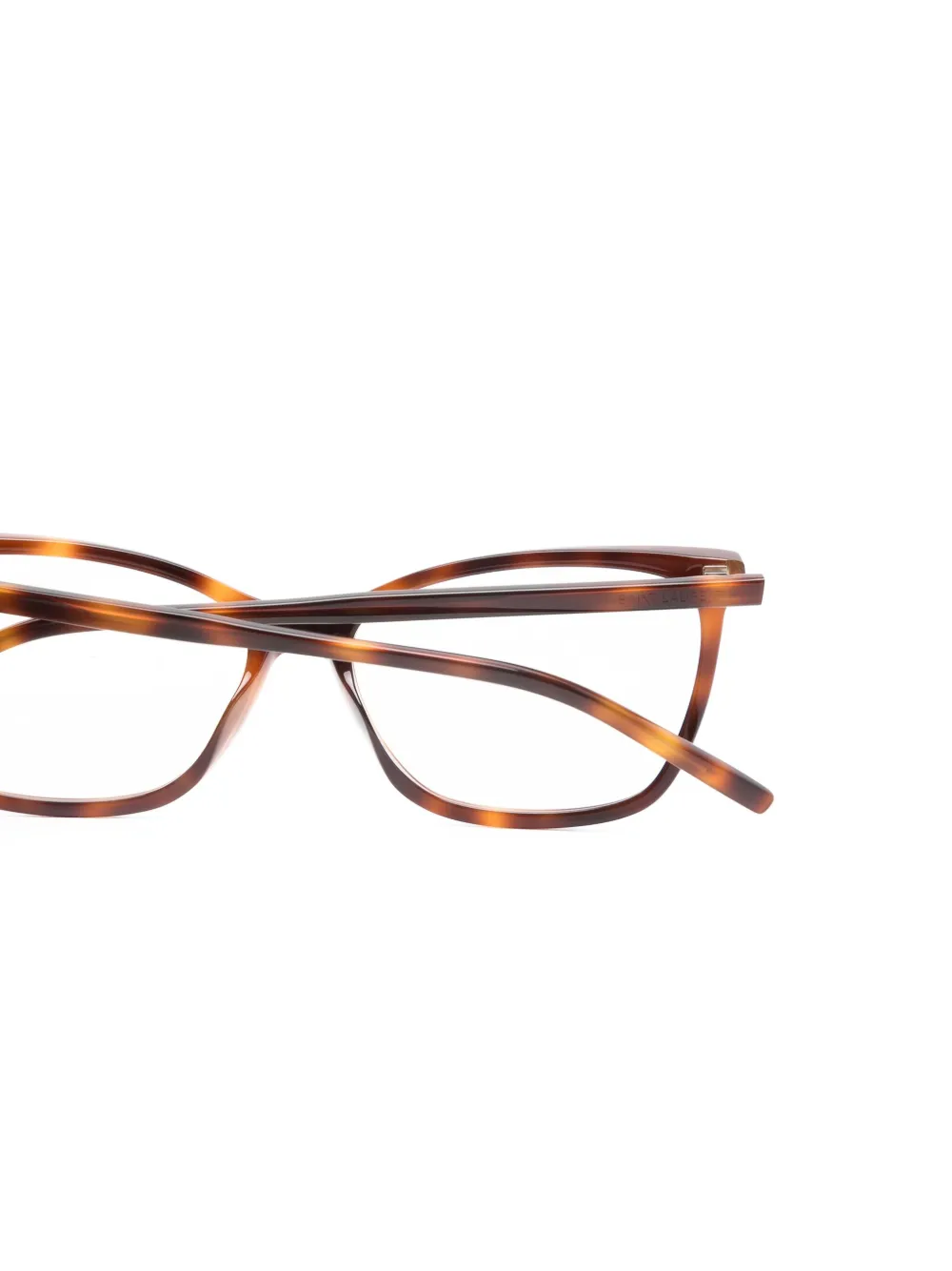 Saint Laurent Eyewear Bril met cat-eye montuur Bruin