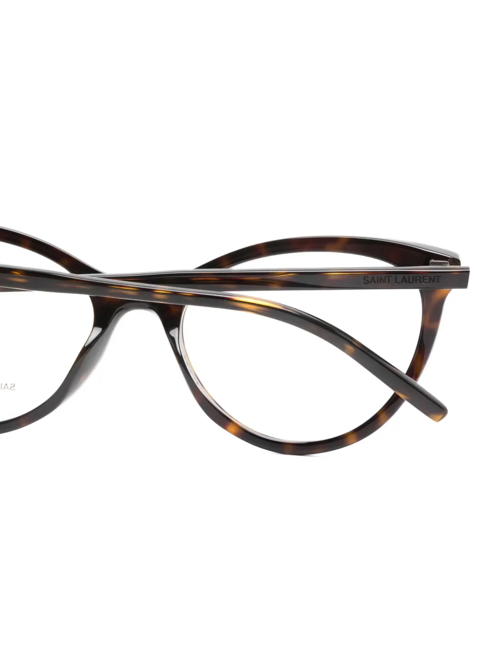 Saint Laurent Eyewear Bril met cat-eye montuur Bruin
