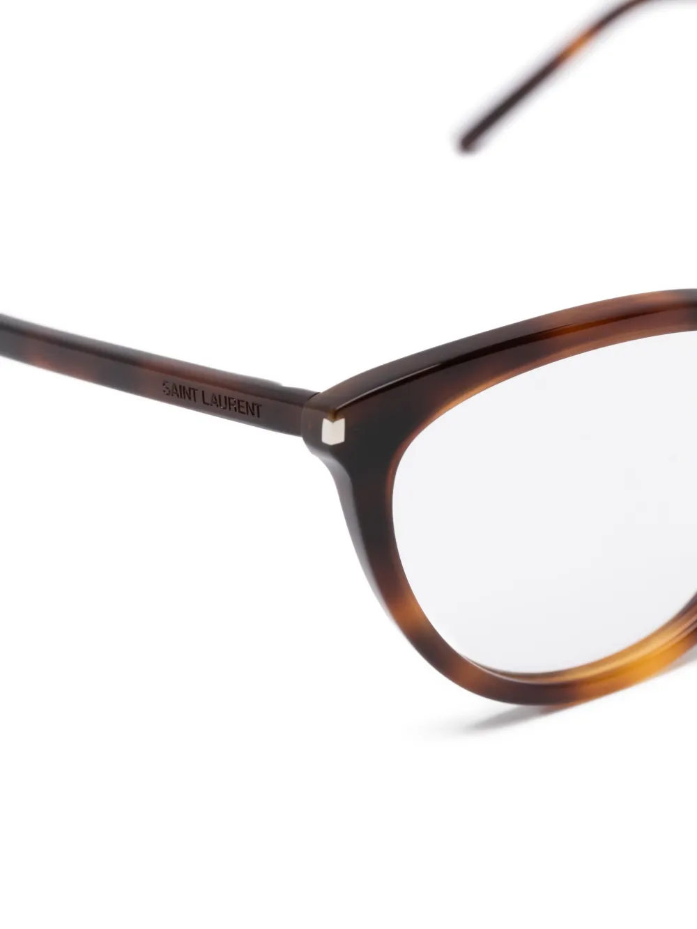 Saint Laurent Eyewear Bril met cat-eye montuur Bruin