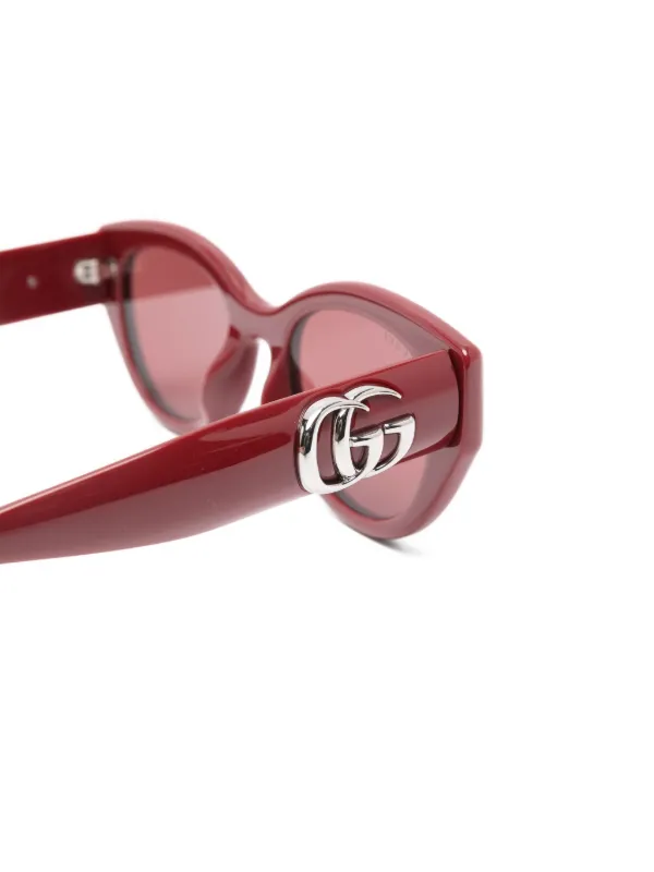 Gucci Eyewear キャットアイ サングラス | レッド | FARFETCH JP