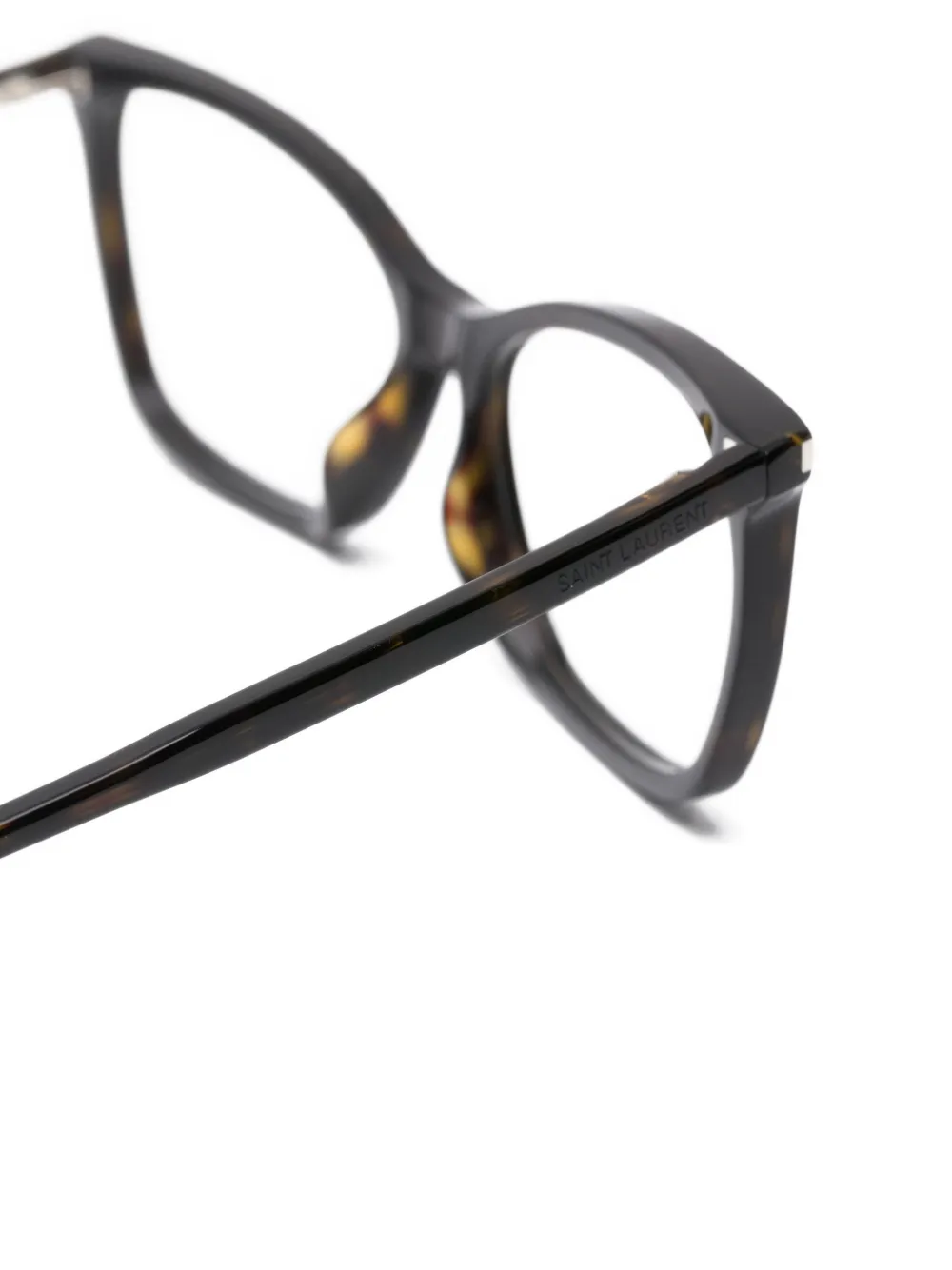 Saint Laurent Eyewear Bril met rechthoekig montuur Bruin
