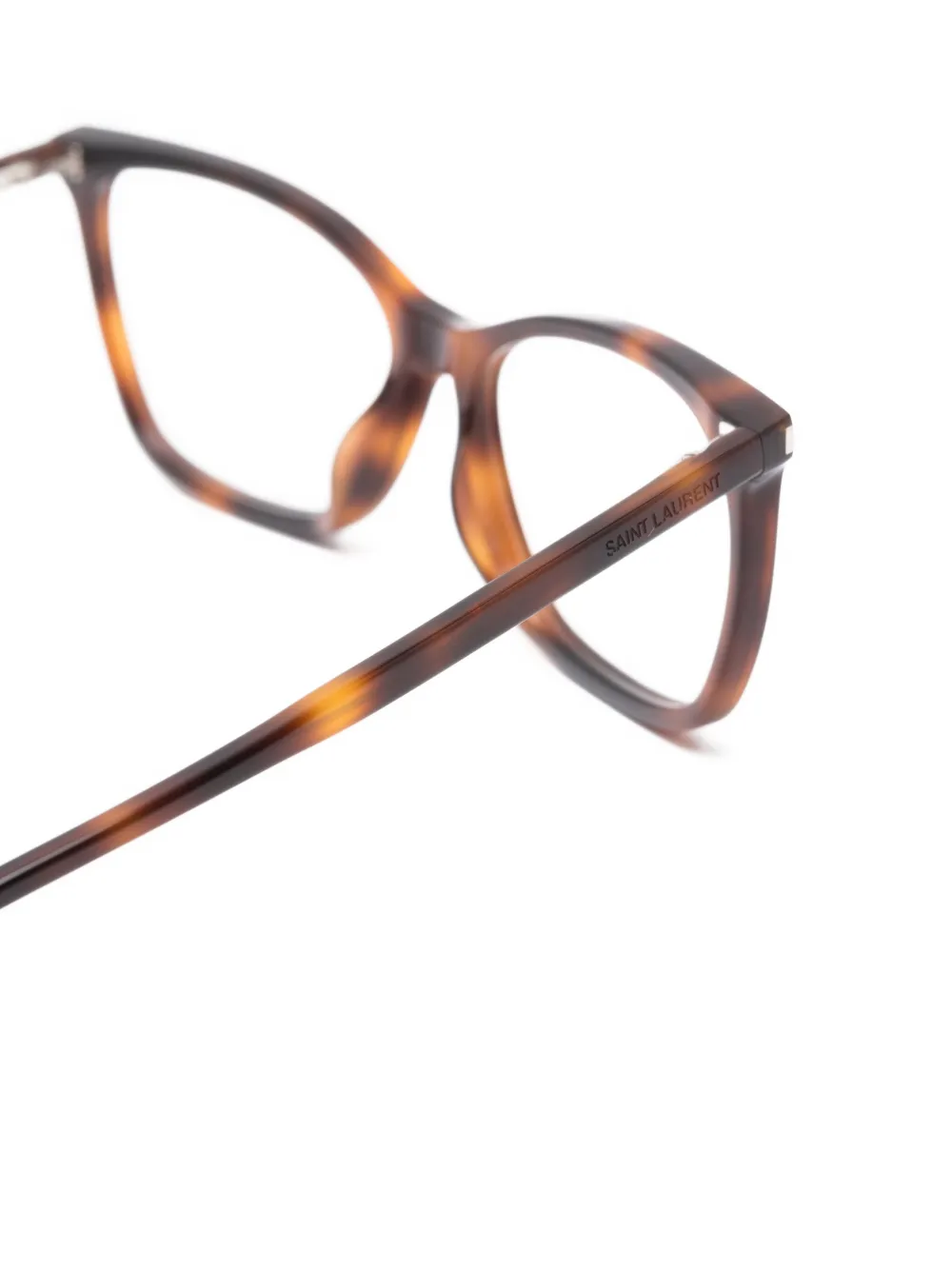 Saint Laurent Eyewear Bril met cat-eye montuur Bruin