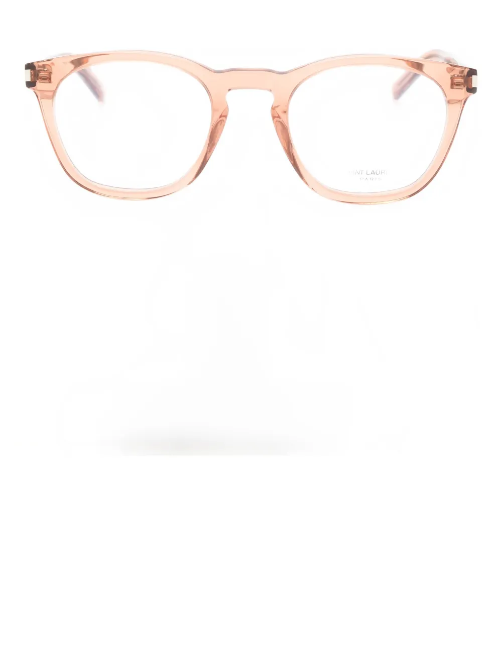 Saint Laurent Eyewear round-frame glasses - Marrone