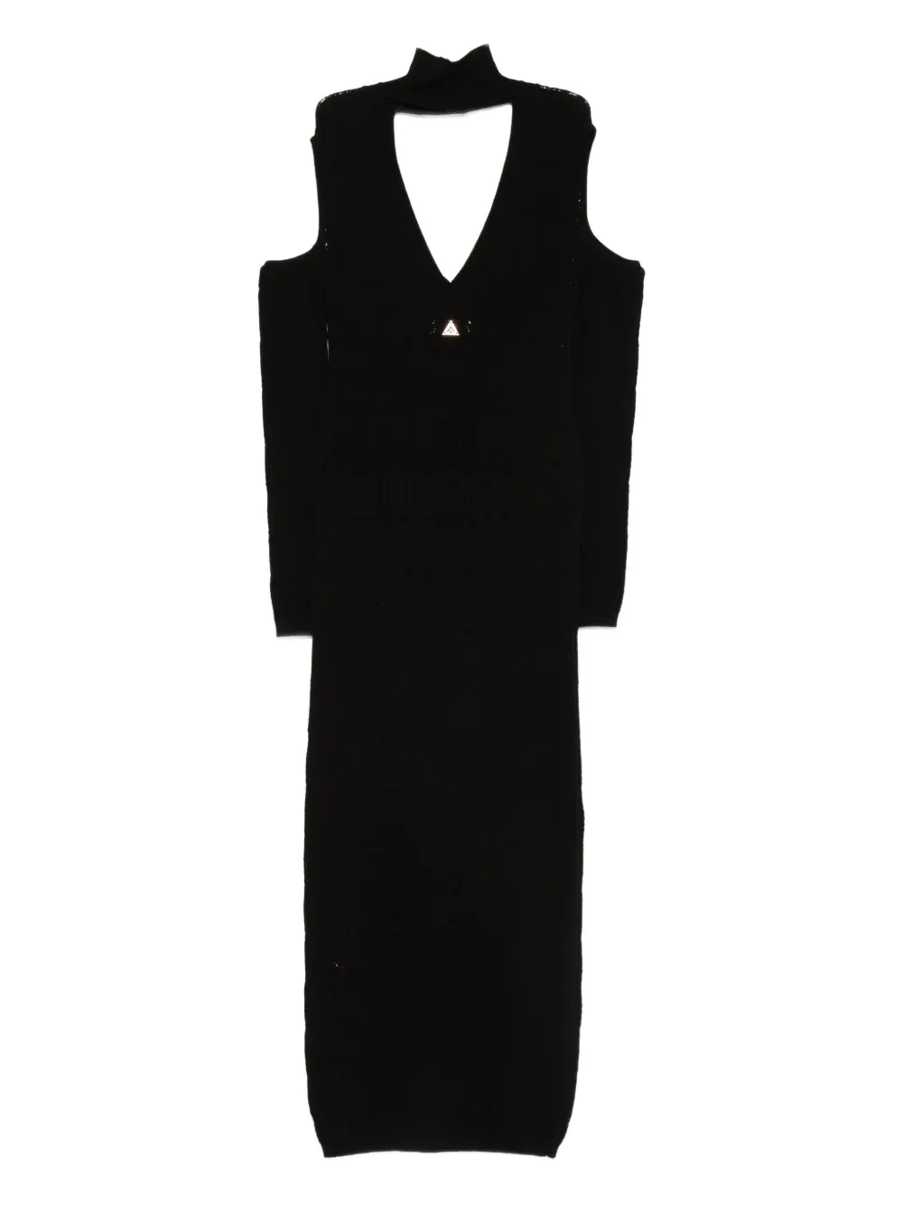 Akep knitted midi dress - Zwart