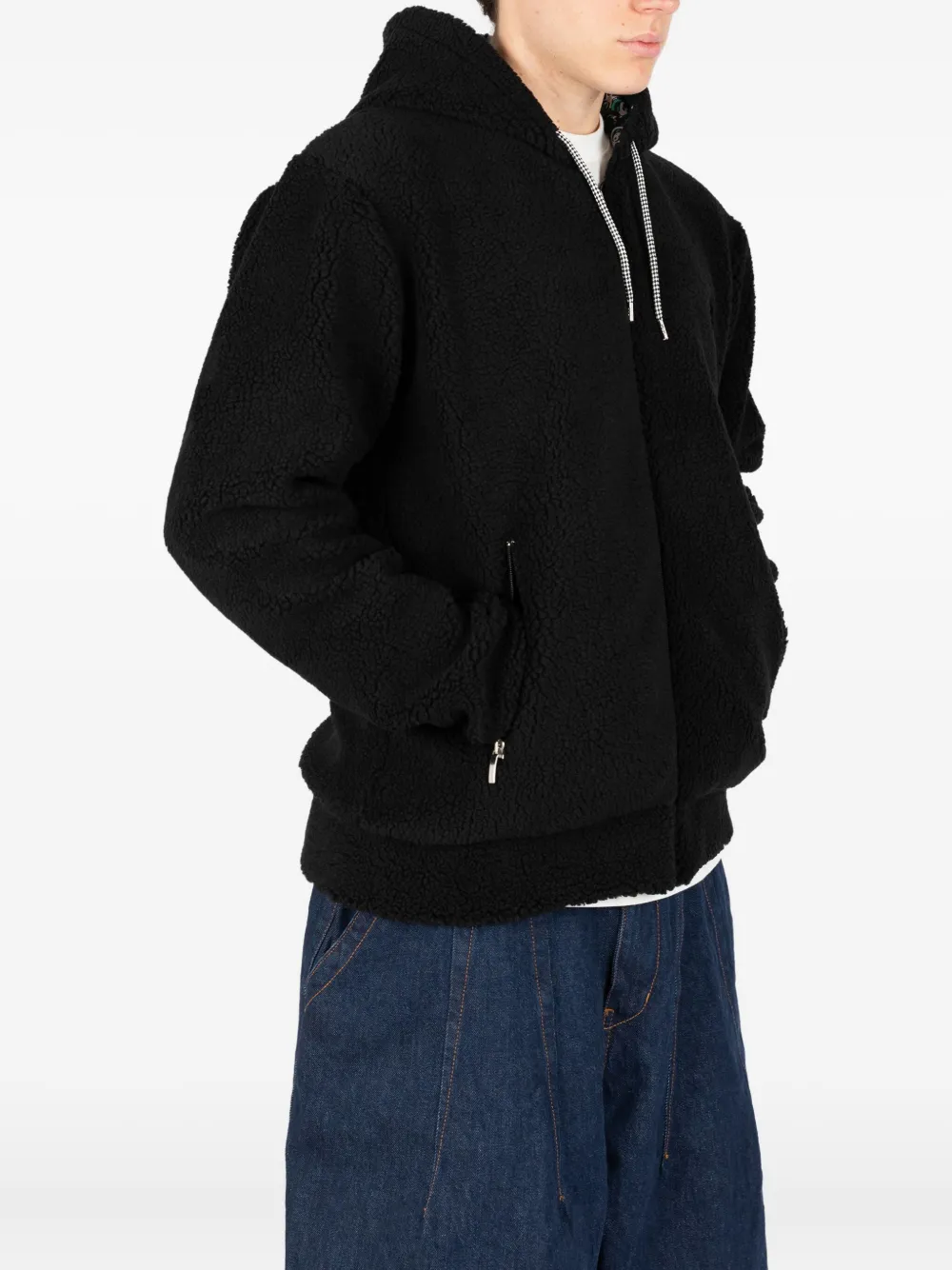 Société Anonyme Zipped Hoodie In Black