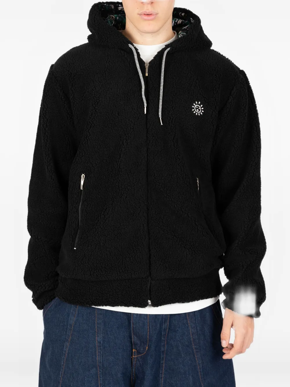 Société Anonyme Zipped Hoodie In Black