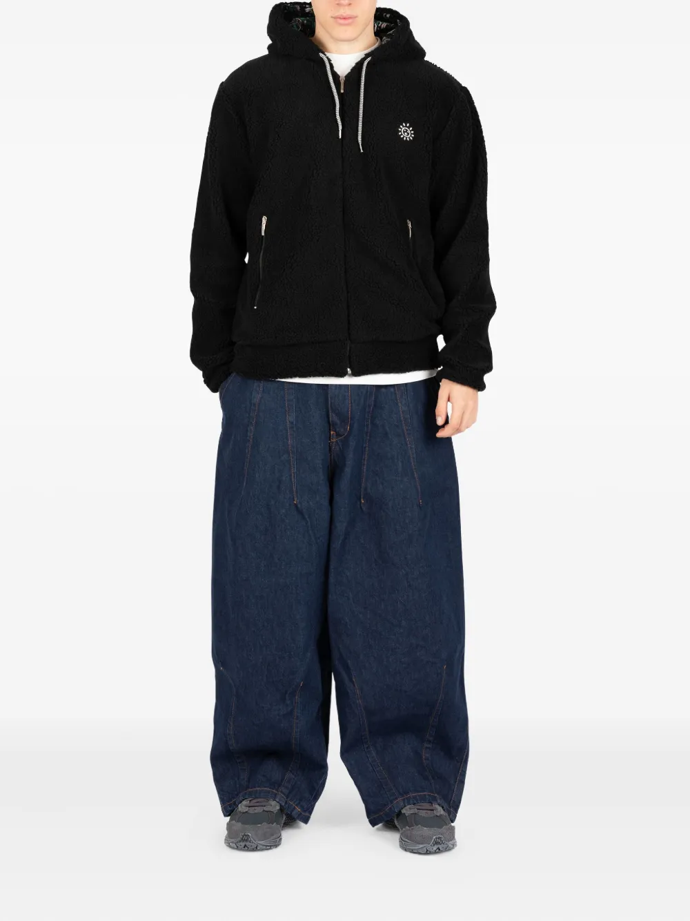 Société Anonyme Zipped Hoodie In Black