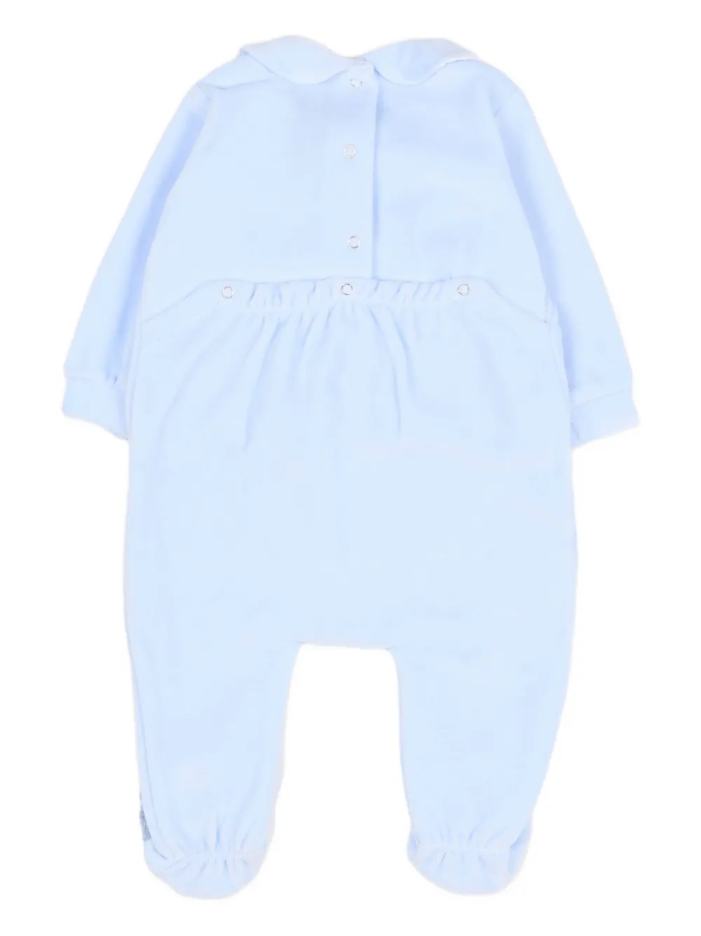Le Boo Beebè Sheep Embroidered Babygrow In Blue
