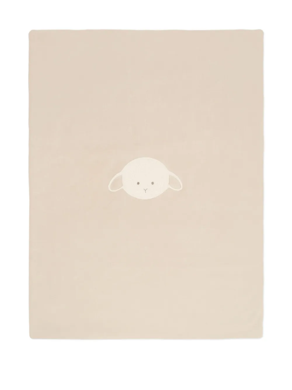 Le Boo Beebè Embroidered Blanket In Neutral