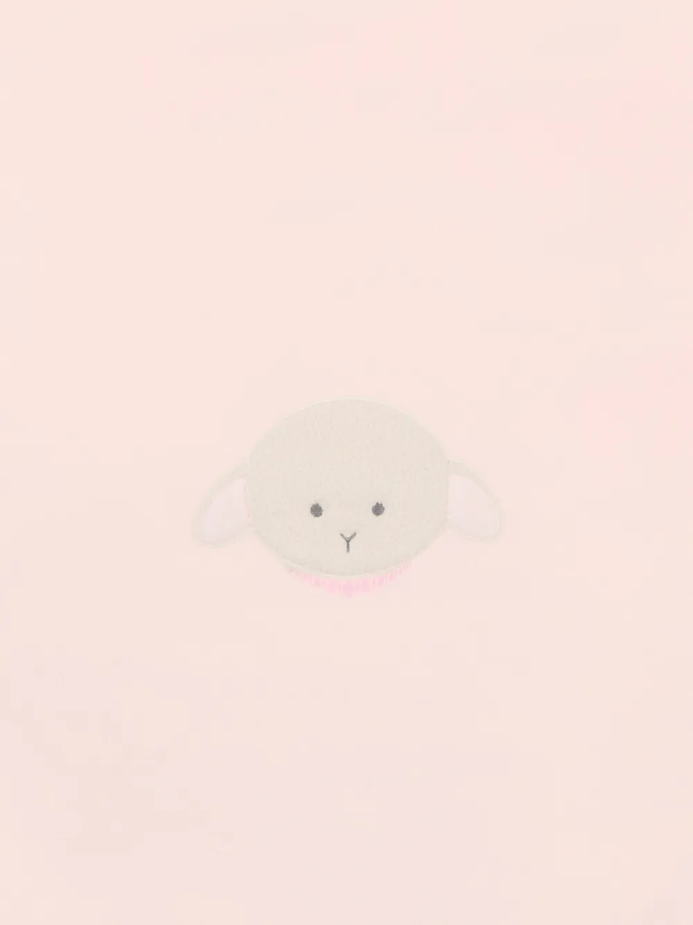 Le Boo Beebè Sheep-detail Blanket In Pink