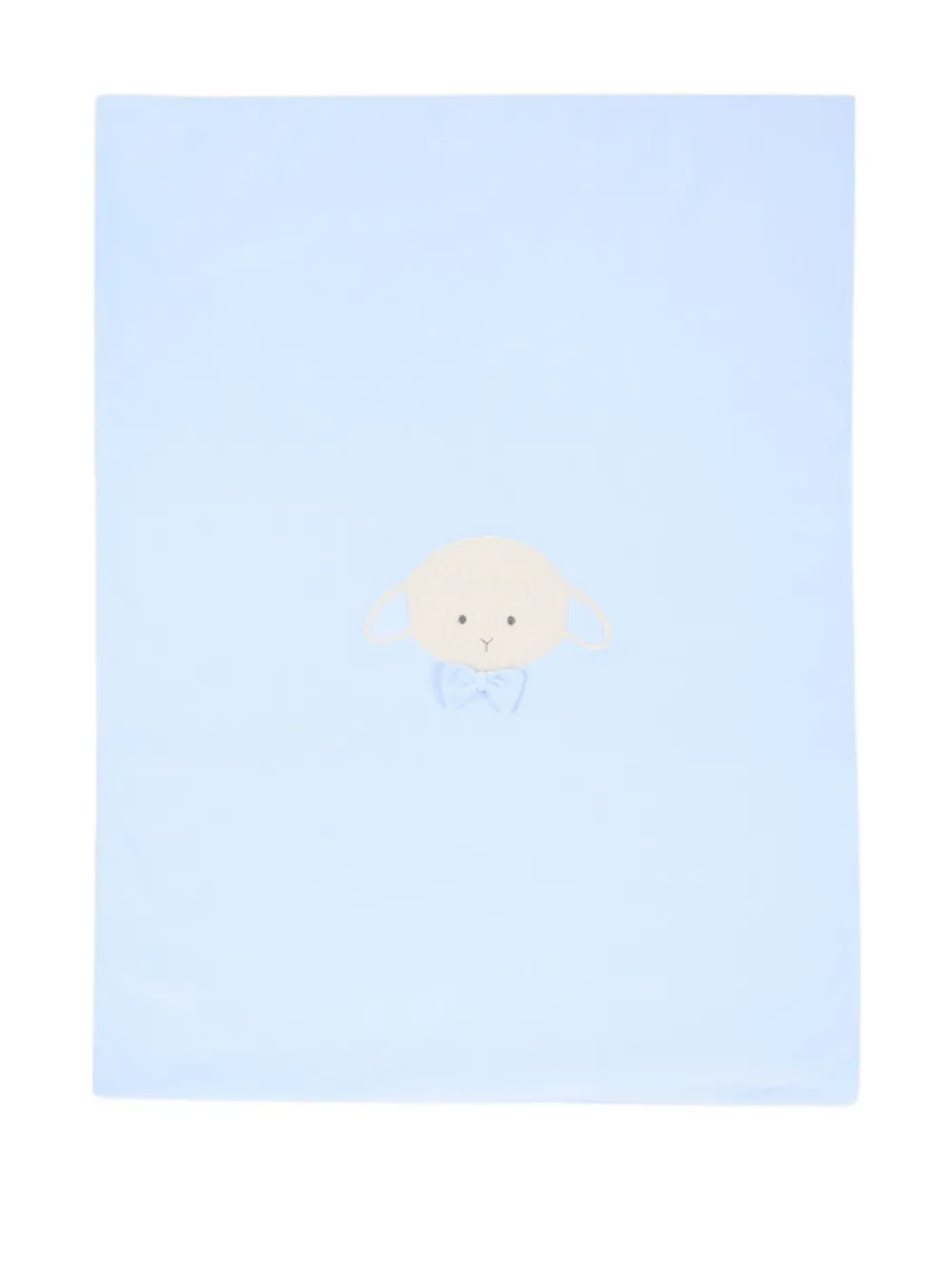 Le Boo Beebè Lamb-detail Blanket In Blue