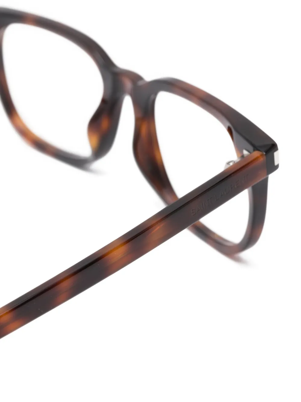 Saint Laurent Eyewear Bril met rechthoekig montuur Bruin