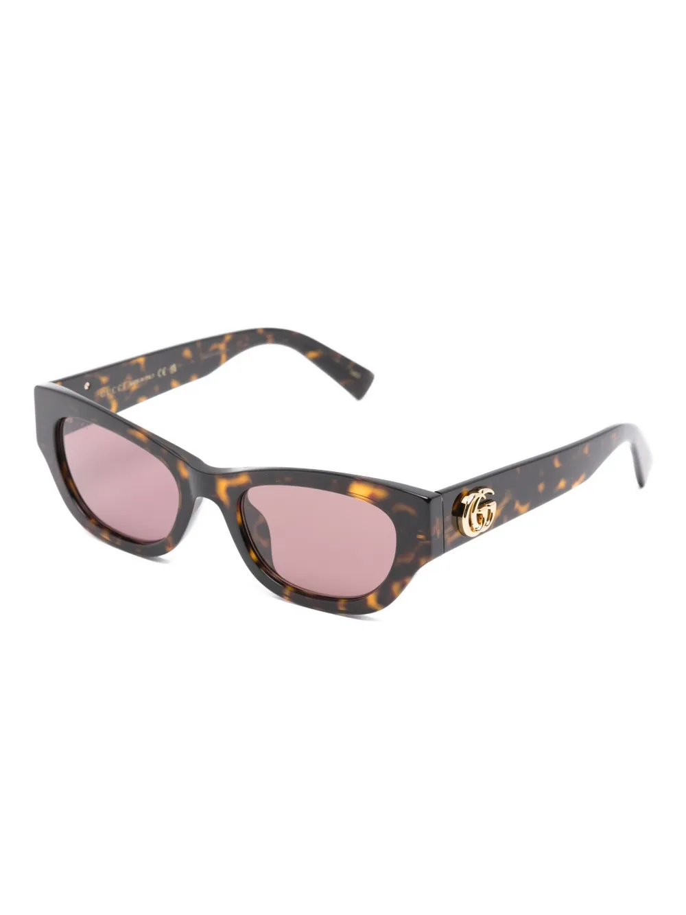 Gucci Eyewear geometric logo sunglasses - Bruin