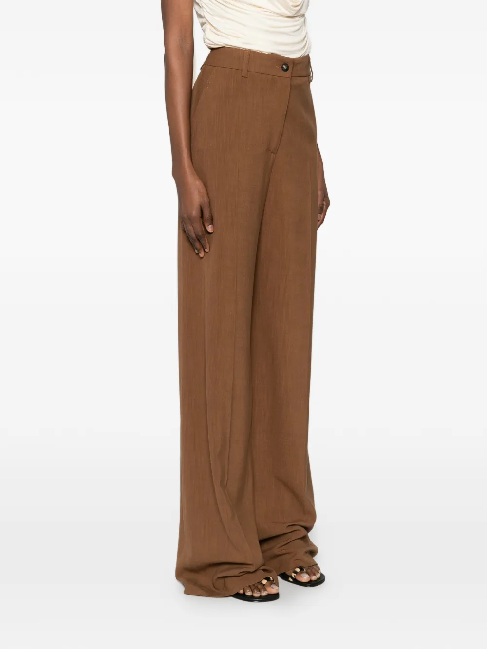 ETRO Broek met naad aan de voorkant Bruin