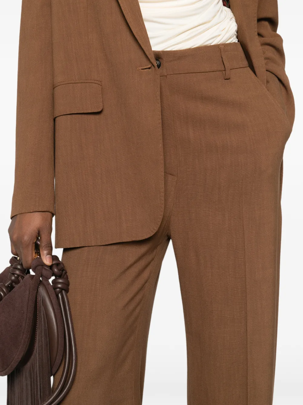 ETRO Broek met naad aan de voorkant Bruin