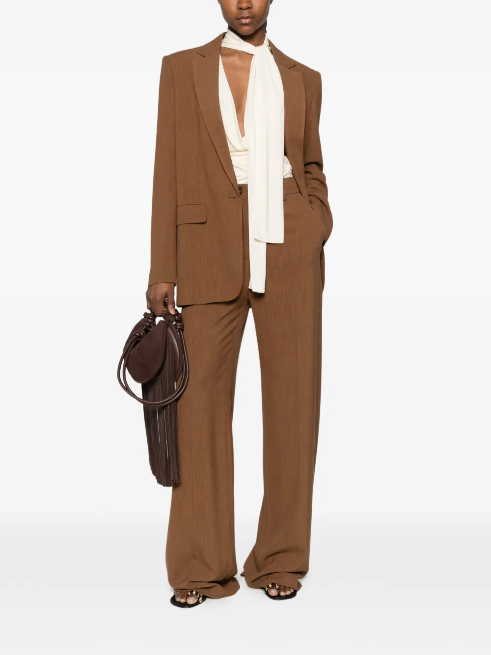 ETRO Broek met naad aan de voorkant Bruin