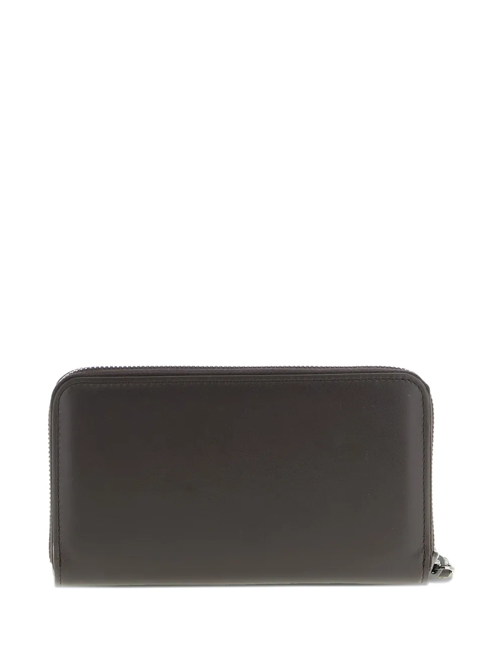 Brunello Cucinelli embossed-logo zip wallet - Bruin