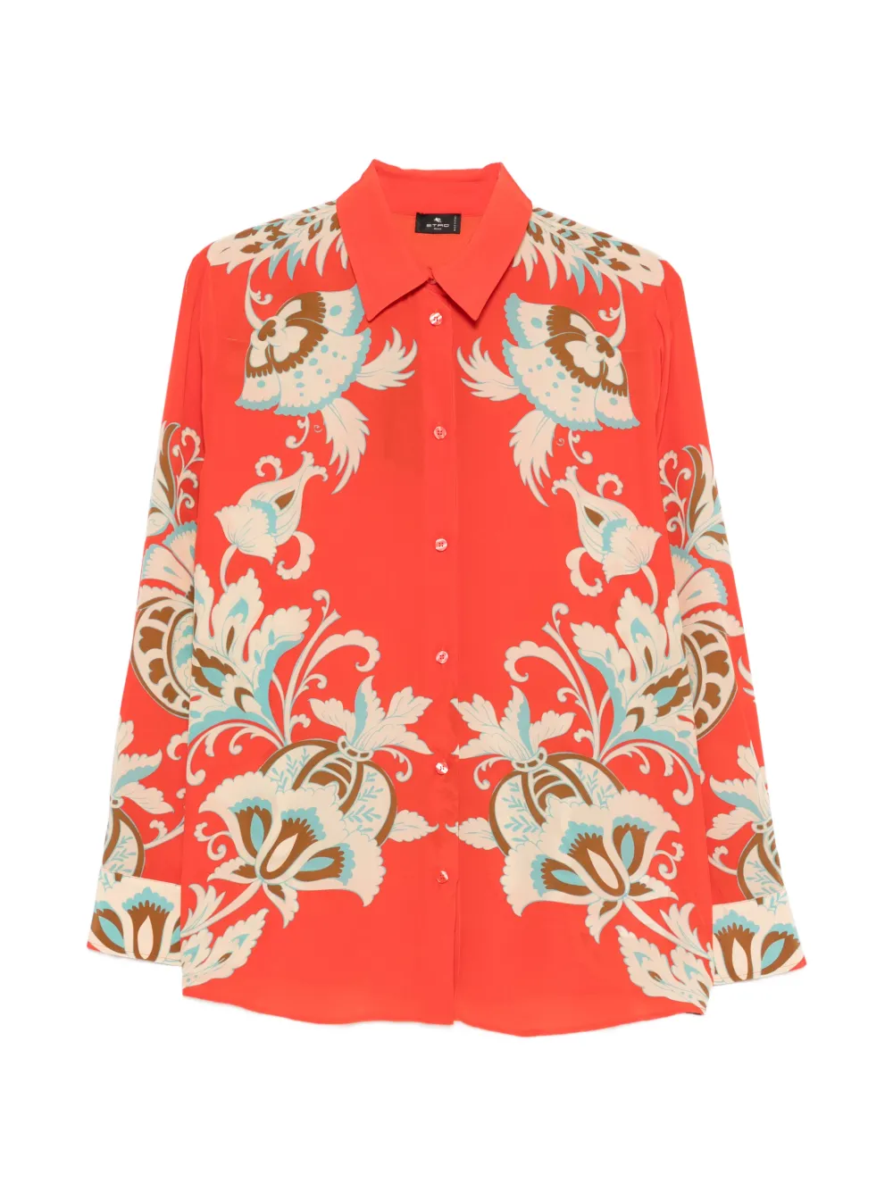 ETRO floral-print shirt - Rosso