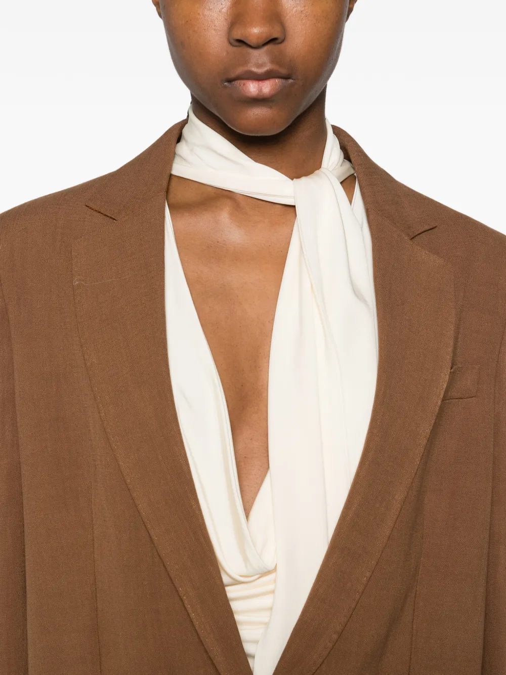 ETRO Jack met gekerfde revers Bruin