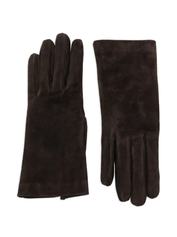 Gianvito Rossi Cam Gloves in Brown