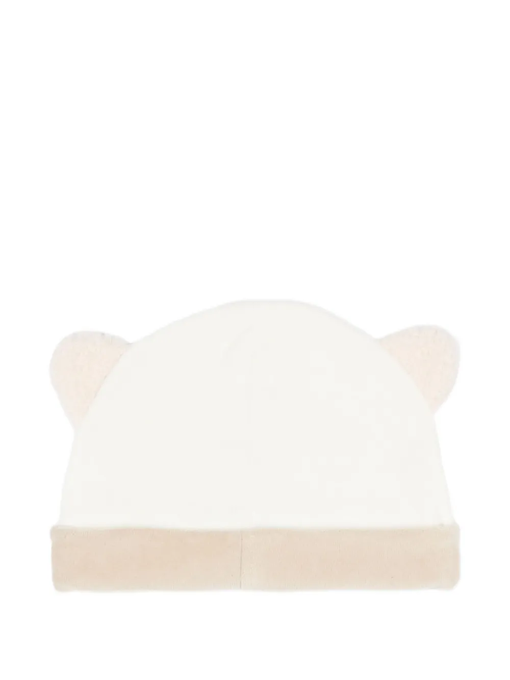 Le Boo Beebè ear-detail beanie hat | White | Image 1
