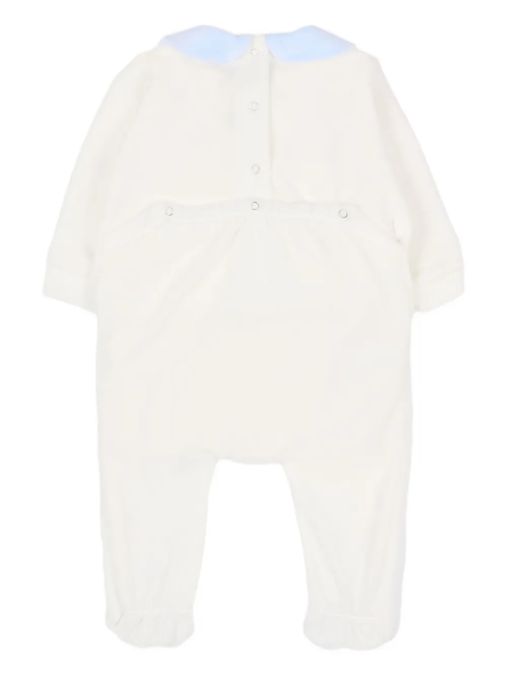 Le Boo Beebè Sheep Embroidered Babygrow In Neutral
