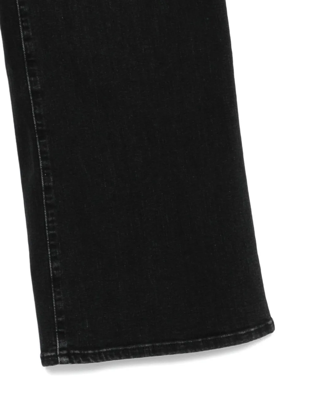 Frame Button-fastening Jeans In Black