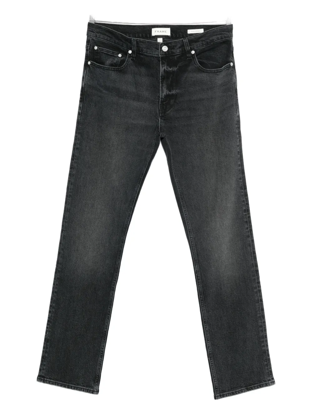 Frame Modern Straight Denim Jeans In Gray