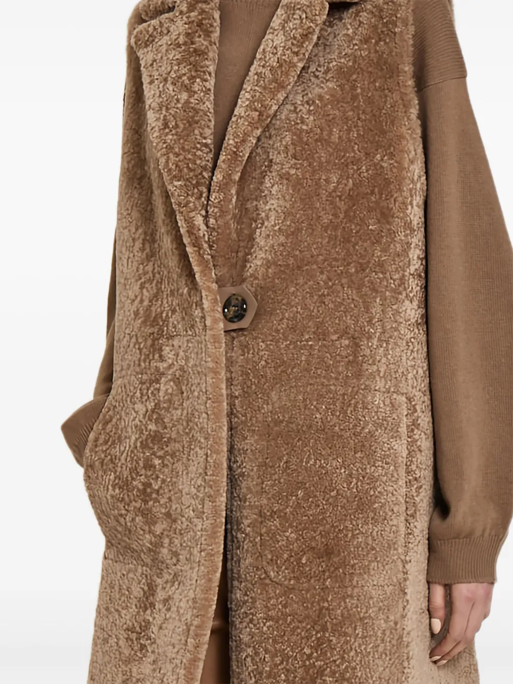 Manzoni 24 buttoned textured coat | Single Breasted Coats | Image 2
