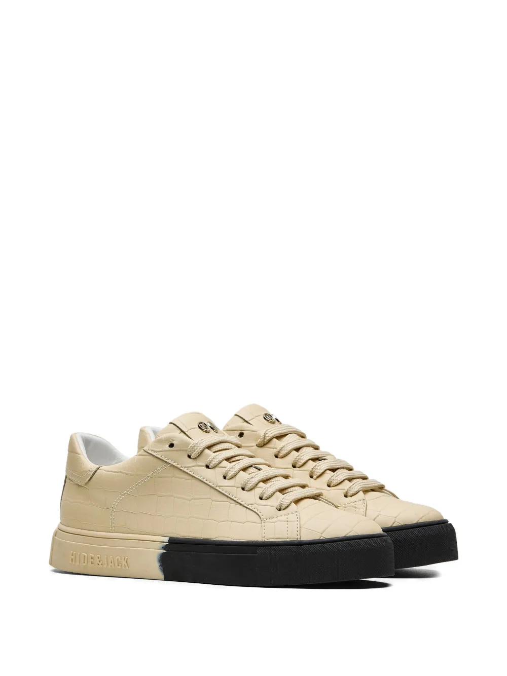 Hide&Jack Sneakers met logo Beige